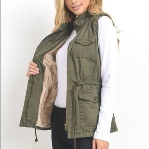 Olive Green Utility Vest